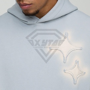 La mejor calidad, gran oferta, nuevo estilo, Sudadera con capucha desgastada para hombre, diseño adecuado de fábrica, Sudadera con capucha desgastada mezclada de algodón básico de alta demanda - Product Image 5