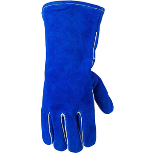 Gants de travail en cuir de vachette fendu renforcé pour la protection des mains, gants de soudage robustes pour les travaux de jardinage en extérieur et les travaux à froid - Product Image 3