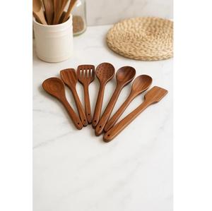 Indian Manufacture Handcrafted Wooden Spatula for <b>Non</b> <b>Stick</b> <b>Cookware</b> or Safe Cooking Available at Good Price - Product Image 1