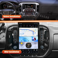 Autoradio GPS Android 13 AuCar 14,5 pouces pour GMC Sierra Chevrolet Silverado 2014-2019, lecteur multimédia pour voiture