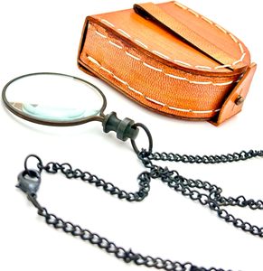 Loupe classique en cuivre MARCO ENTERPRISES MN06 avec boîte en cuir, pliable et légère pour la navigation en extérieur - Product Image 3