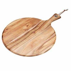 Tabla de cortar de madera de acacia redonda hecha a mano tamaños personalizados seguros para uso doméstico en la cocina - Product Image 6