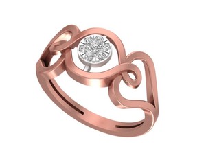 Custom Fancy Solitaire 100% Satisfacción Anillo de Bodas de moda Anillo de diamante original 14K 18K Oro 925 Plata Moissanite - Product Image 2