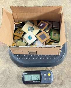 Déchets de cuivre de processeur en céramique dorée, comprenant de la RAM et des fils, compatibles avec Athlon 64 X2 AMD Phenom 10 cœurs, déchets de fils de cuivre pour ordinateur de bureau - Product Image 1