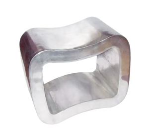 Mesa de centro de Metal de gran venta, mesa auxiliar de forma cuadrada pulida lisa de tamaño estándar para decoraciones de oficina y sala de estar - Product Image 3