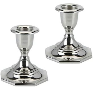 Porte-lampe à thé Accents de décoration de table Centres de table de mariage Bougie Votive Titulaire Nickel Finition Métal et Verre Votive Titulaire - Product Image 3