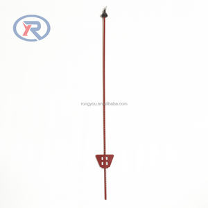 Poteau en acier à ressort en métal de clôture électrique de 110 cm en gros avec isolant en plastique - Product Image 4