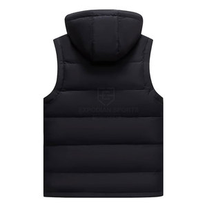 Chaqueta de Burbuja sin Mangas para Hombre, Transpirable y Ecológica, con Capucha, para Invierno, con Logotipo Frontal, Color y Diseño Personalizables - Product Image 2