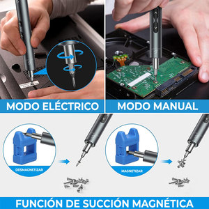 Ensemble de tournevis électrique sans fil mini 24 embouts avec 3 LED et source d'alimentation pour usage domestique et industriel - Product Image 4