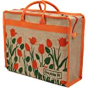 Sac à lunch en jute avec logo personnalisé de haute qualité en toile de coton Article personnalisé avec motif rayé Promotion exclusive pour les livraisons en cours - Product Image 5