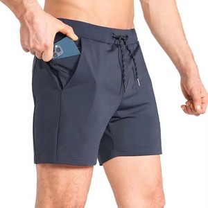 Pantalones cortos deportivos transpirables de verano 2025 para hombre, ropa deportiva de gimnasio de secado rápido, venta al por mayor, ropa de entrenamiento de patrón sólido - Product Image 1
