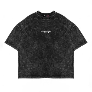 Camiseta de Verano para Hombre, Cuello Redondo, Casual, Manga Corta, Ajuste Holgado, 100% Algodón, Impresión Personalizada, Serigrafía, Ropa Urbana, Transpirable - Product Image 3