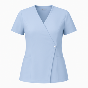 Cómodo conjunto de uniformes de enfermería, uniformes médicos para mujeres con ajuste moderno a medida, fácil cuidado y conjuntos de hospital de material transpirable - Product Image 1