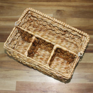 Eco-Friendly Freestanding Water Hyacinth <b>Wine</b> <b>Rack</b>, Decorative Handmade Bottle <b>Stand</b> for Living Room Dining and Bar Display - Product Image 3