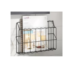 สุดยอดสํานักงานบ้านจัดเก็บติดผนังชั้นวางแขวนแฟ้มออแกไนเซอร์โลหะGoldenนิตยสารผู้ถือเอกสารในราคาที่เหมาะสม - Product Image 5