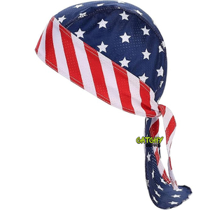 Wholesale Luxury Printed Silk Bandana Durag Doo Rags Silky <b>Satin</b> Du Rags <b>Headband</b> Custom Logo Designer Wave Durags For Men - Product Image 3