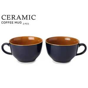 แก้วกาแฟเซรามิกงานแฮนด์เมดแบบคลาสสิกเคลือบด้วยจุดด่างดำและด้ามกลมสำหรับร้านกาแฟและใช้ในบ้านแก้วกาแฟเซรามิก - Product Image 5