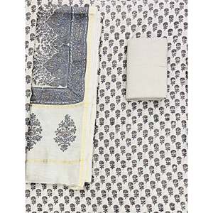 Festive Women's Unstitched Maheswari Fancy Suit <b>Set</b> - Product Image 1