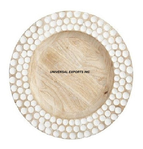 Placa de cargador de cuentas de madera de buena calidad hecha a mano nueva placa debajo de la placa Venta caliente de lujo nueva placa de cargador de madera - Product Image 6