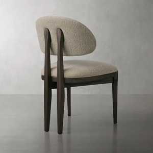 Silla de comedor moderna para proyectos de hoteles, marco de madera maciza con cómodo respaldo tapizado y asiento plegable para el hogar o la villa - Product Image 2