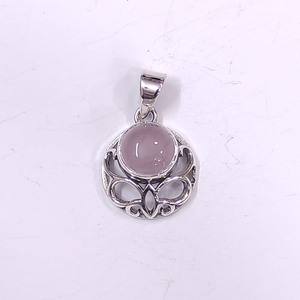 จี้เงินสเตอร์ลิง925น้ำหนักเบาพร้อมอัญมณีขนาดเล็กดีไซน์เครื่องประดับชั้นดีทำด้วยมือของขวัญเครื่องประดับเงินขายส่ง - Product Image 2