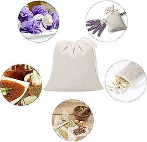 4x5 Inch Cotton <b>Drawstring</b> Pouch Bag | Eco-Friendly Small Cotton Packaging Bag - Product Image 2