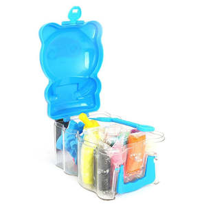 Boîte en argile en forme d'ours - Bleu - Product Image 1