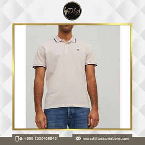 Design de luxe moderne coupe parfaite T-shirt polo à manches courtes en coton et polyester de haute qualité pour hommes disponible à un prix raisonnable - Product Image 3