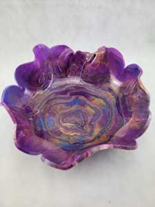 Bol en résine bohème fait main, écologique, modèle de bol à fruits, vaisselle pour fête, décoration de la maison, artisanat, cadeaux - Product Image 3