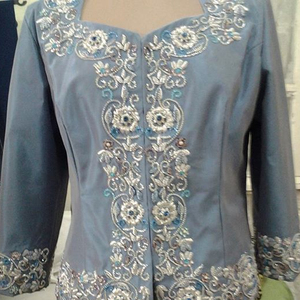 DABKA-Chaqueta de terciopelo con cuentas de cristal, elegante chaqueta de terciopelo, embellecedor de trabajo pesado, cuentas de cristal, piedra de vidrio para desgaste de fiesta/deshierbe @ 2022 - Product Image 1