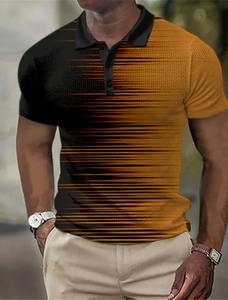 Polos transpirables de algodón 100%, diseño personalizado, polos para hombre, tendencia superior, camiseta Polo impresa en 3D al por mayor - Product Image 2