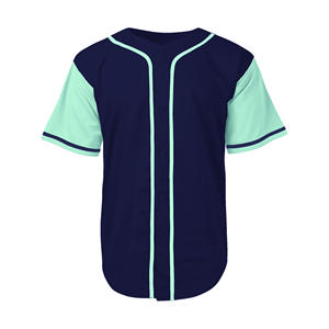 Vêtements de sport Maillot de baseball Chemises boutonnées Sports d'équipe actifs Maillots de baseball Coupe confortable Personnalisé Noir uni - Product Image 4