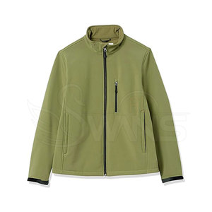 Veste softshell personnalisée légère et respirante pour hommes tissu en toile style High Street pour la vente en ligne - Product Image 1