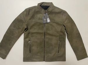 Customized Unisex Slim Fit Polyester Leather Jacket-Winter Biker <b>Coat</b> Motorcycle Jacket Stand Collar Zipper Closure Casual - Product Image 5