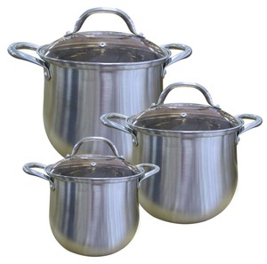 Casserole ronde en argent de qualité supérieure, finition brillante, parfaite pour cuisiner, servir et divertir les invités - Product Image 5