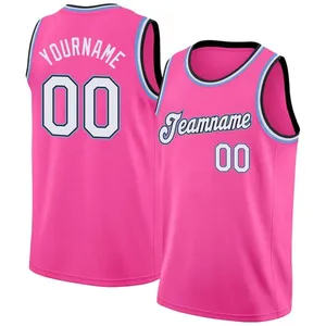Maillots de basket-ball unisexes entièrement personnalisables, séchage rapide, antibactériens, respirants, en maille, nom de l'équipe imprimé, polyester/coton - Product Image 4