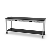 Meubles de laboratoire scientifique scolaire, poste de travail mobile, table de laboratoire de chimie