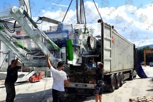 Meuleuse à bois 12TPH USA-pour le recyclage du bois et de la biomasse-Qualité USA-Expédition DDP incluse-Meuleuse horizontale VYKIN 12-HG - Product Image 3