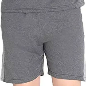 Conjuntos de pantalones cortos de verano para hombre transpirables informales de algodón, camiseta de manga corta de punto personalizada y traje de pantalones cortos - Product Image 2