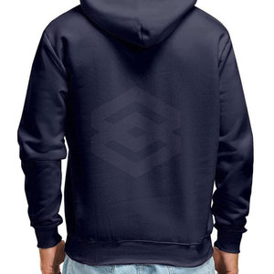 เสื้อฮู้ดโอเวอร์ไซส์สำหรับผู้ชาย2025ฤดูหนาวมาใหม่พิมพ์ลายดิจิตอลสีพื้น100% ผ้าฝ้ายออร์แกนิคลำลอง - Product Image 5