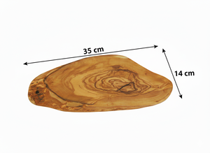 Tabla de Cortar Ovalada Rústica de Madera de Olivo Natural, Ecológica, Sostenible, No Tóxica y Fácil de Limpiar, para Queso y Otros Alimentos - Product Image 2