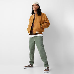 แจ็กเก็ตผ้าวูลสำหรับผู้ชายเสื้อสเวตเตอร์คอกลมปกตั้งสไตล์สปอร์ต - Product Image 3