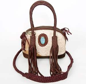 Sacs fourre-tout à franges en fourrure de vache à motifs occidentaux sac à main en mousse élégant cheveux sur peau sculpture usinée à la main nouveau Design sacs multi-usages - Product Image 5