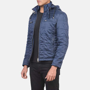 Chaqueta Cortavientos Acolchada Azul con Capucha Alps, Casual, de Cuero Tejido, con Cierre de Cremallera, Impermeable, Tallas XS-6XL, Primavera-Otoño - Product Image 2