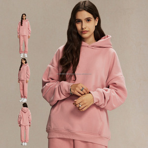 Custom Logo High Quality Heavyweight Pullover Solid Color Cotton <b>Fleece</b> <b>Oversized</b> Streetwear Unisex Blank Plain <b>Men</b> <b>Hoodies</b> - Product Image 4