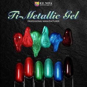 ICE NOVA Chrome Nail OEM Effet Miroir Métallique Holographique Aurora Pour Nail Art Gel Vernis Sirène Trempage Poudre Gel Vernis Ensemble - Product Image 3