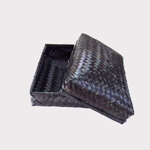 2023 plateau de tissage en bambou écologique meilleure vente pliable maison cuisine boîte de rangement bacs artisanat du Viet Nam - Product Image 2