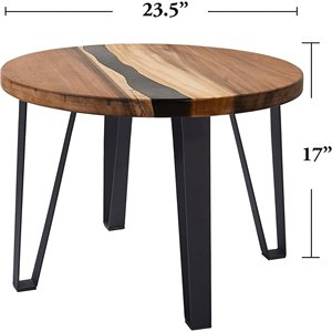 โต๊ะรับประทานอาหารดีไซน์ศิลปะเรซิ่นทำมือทันสมัยหรูหรา โต๊ะกาแฟกันน้ำสำหรับห้องนั่งเล่น เหมาะสำหรับงานฉลองวันครบรอบแต่งงาน - Product Image 2