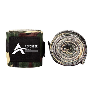 Enveloppes à main de boxe de haute qualité avec matériau en caoutchouc Impression de logo personnalisé Conception élastique durable pour l'entraînement de boxe - Product Image 5