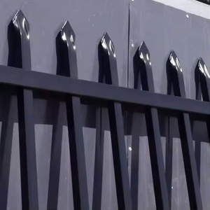 Rouleaux de clôture de jardin en aluminium à tubes carrés, panneaux à cadre en acier, écologiques, couleurs personnalisées, blanc, noir, modélisation 3D - Product Image 5